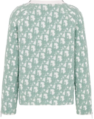 Suéter de punto DIOR FW24 Logo cuello redondo verde claro. 493M635AT847-C086 Lookbook Suéter de punto DIOR FW24 Logo cuello redondo verde claro. 493M635AT847-C086