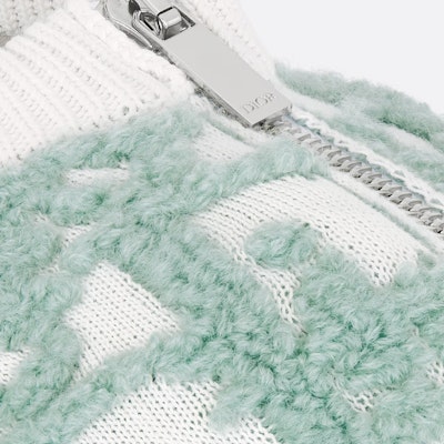 Suéter de punto DIOR FW24 Logo cuello redondo verde claro. 493M635AT847-C086 Cheap Suéter de punto DIOR FW24 Logo cuello redondo verde claro. 493M635AT847-C086