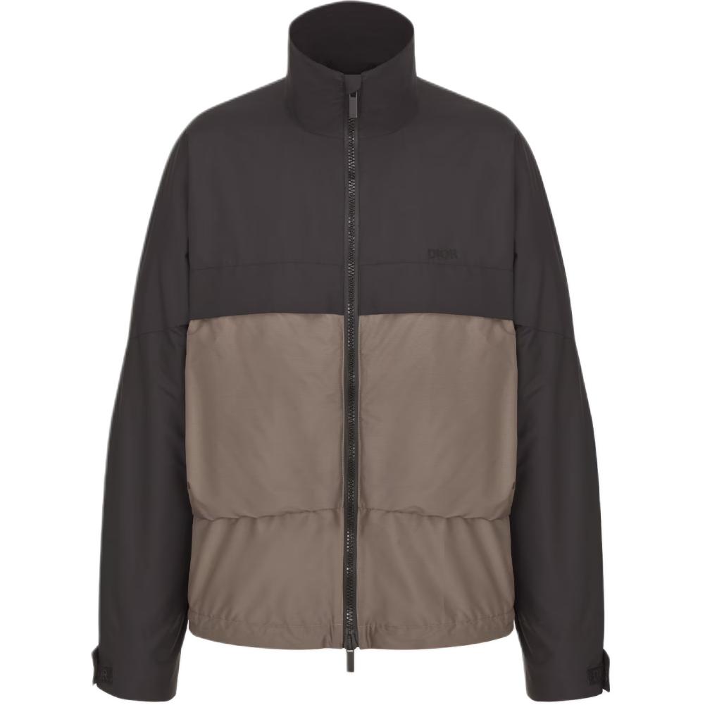 Dior FW24 Multi-Color Patchwork High Neck Zip-Up Jacket 493C406A6217-C987