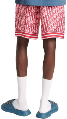 Pantalones Cortos DIOR FW24 Oblique Logo Rayados Rojos Casual. 013C121A4751-C073 Purchase Pantalones Cortos DIOR FW24 Oblique Logo Rayados Rojos Casual. 013C121A4751-C073