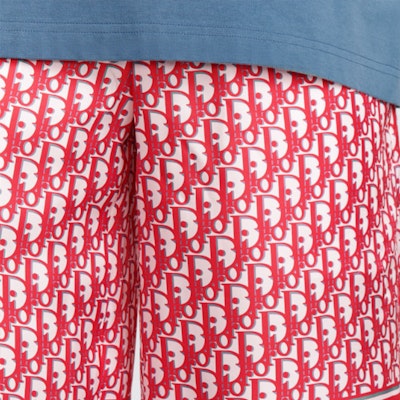 Pantalones Cortos DIOR FW24 Oblique Logo Rayados Rojos Casual. 013C121A4751-C073 Details for Pantalones Cortos DIOR FW24 Oblique Logo Rayados Rojos Casual. 013C121A4751-C073