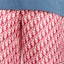 Details for Pantalones Cortos DIOR FW24 Oblique Logo Rayados Rojos Casual. 013C121A4751-C073