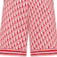 Sizing Pantalones Cortos DIOR FW24 Oblique Logo Rayados Rojos Casual. 013C121A4751-C073
