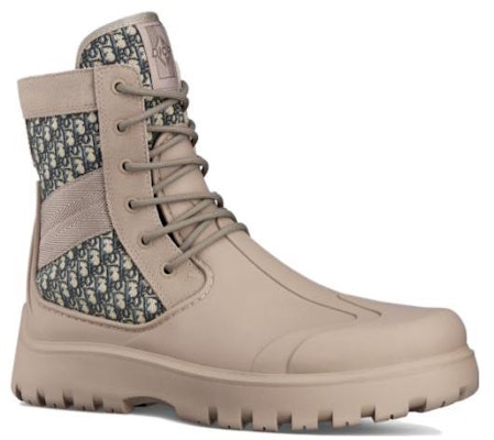 Dior Garden Lace Up Ankle Boots Brown Rubber 3BO315ZYH_H164 Lookbook Dior Garden Lace Up Ankle Boots Brown Rubber 3BO315ZYH_H164