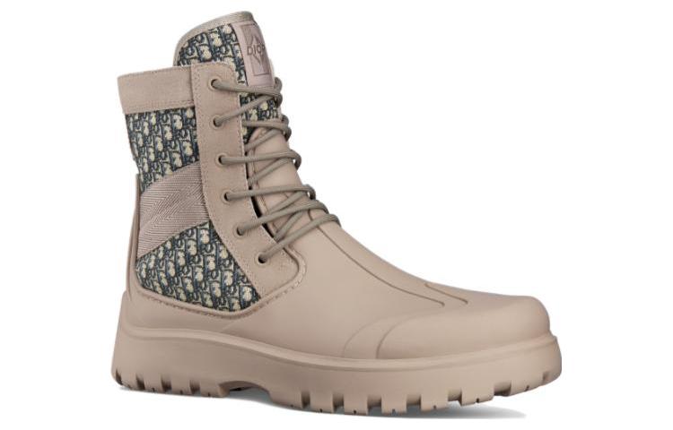 Shop Dior But Kasut Buku Lali Coklat Getah Garden Lace Up 3BO315ZYH_H164
