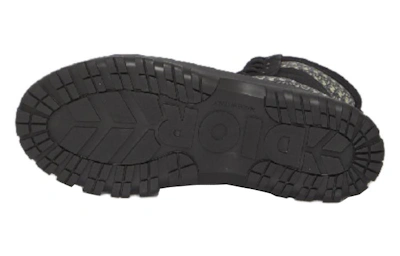 Dior Garden Lace Up Boot 'Dior Oblique - Black'