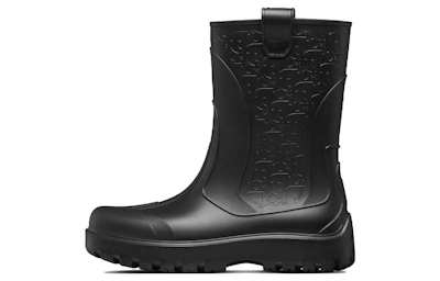 Dior Garden Rain Boot 'Dior Oblique Embossed - Black'