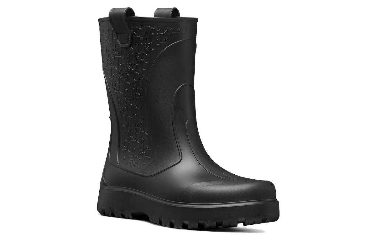 Dior Garden Rain Boot 'Dior Oblique Embossed - Black'