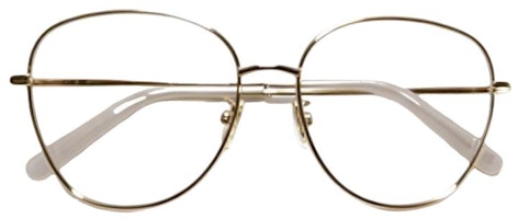 DIOR Gold Irregular Frame Optical Glasses Unisex Slim Temples Fashion Style. MINICD-OR4U-D600-55 DIOR Gold Irregular Frame Optical Glasses Unisex Slim Temples Fashion Style. MINICD-OR4U-D600-55