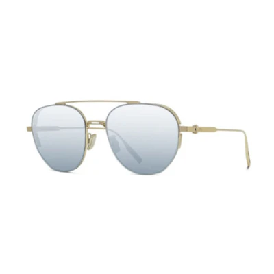 DIOR Gold Irregular Sunglasses with Logo Details Unisex Couple Style DM40024U30C