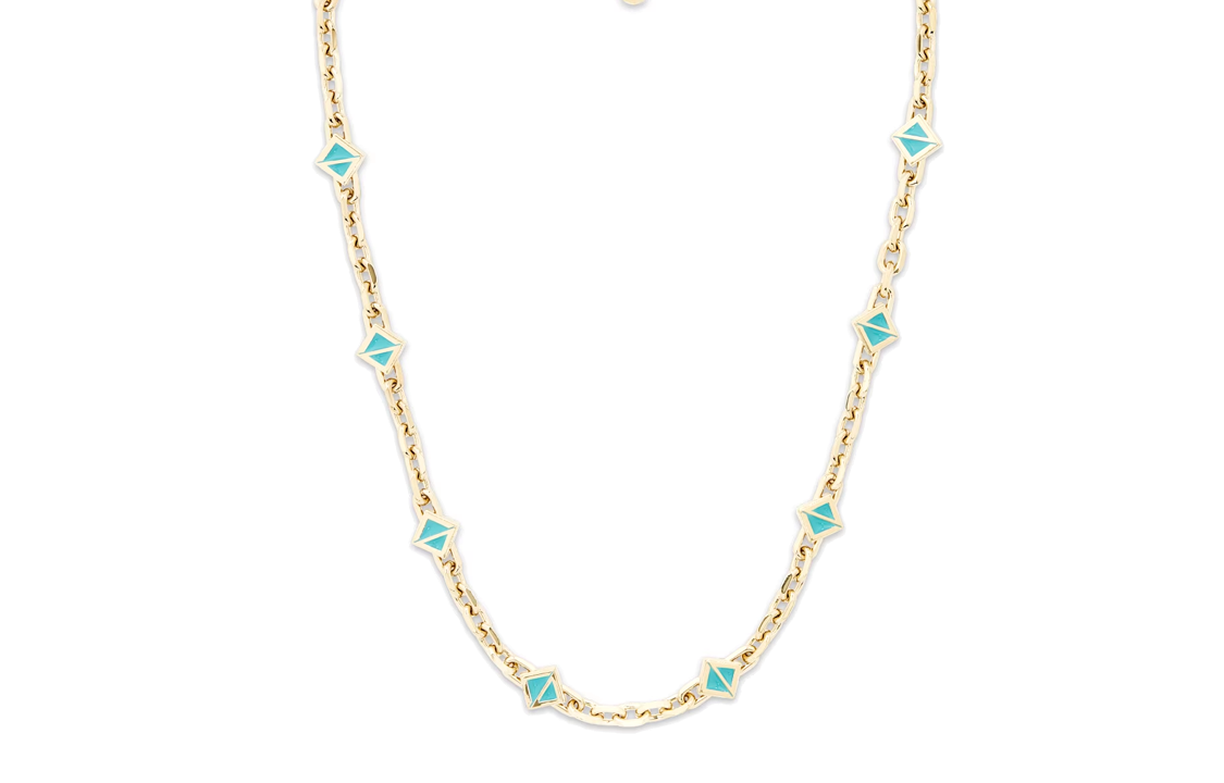 DIOR Gold Necklace with Hollow CD Logo for Men. N2188HOMMT-D822 圖 2