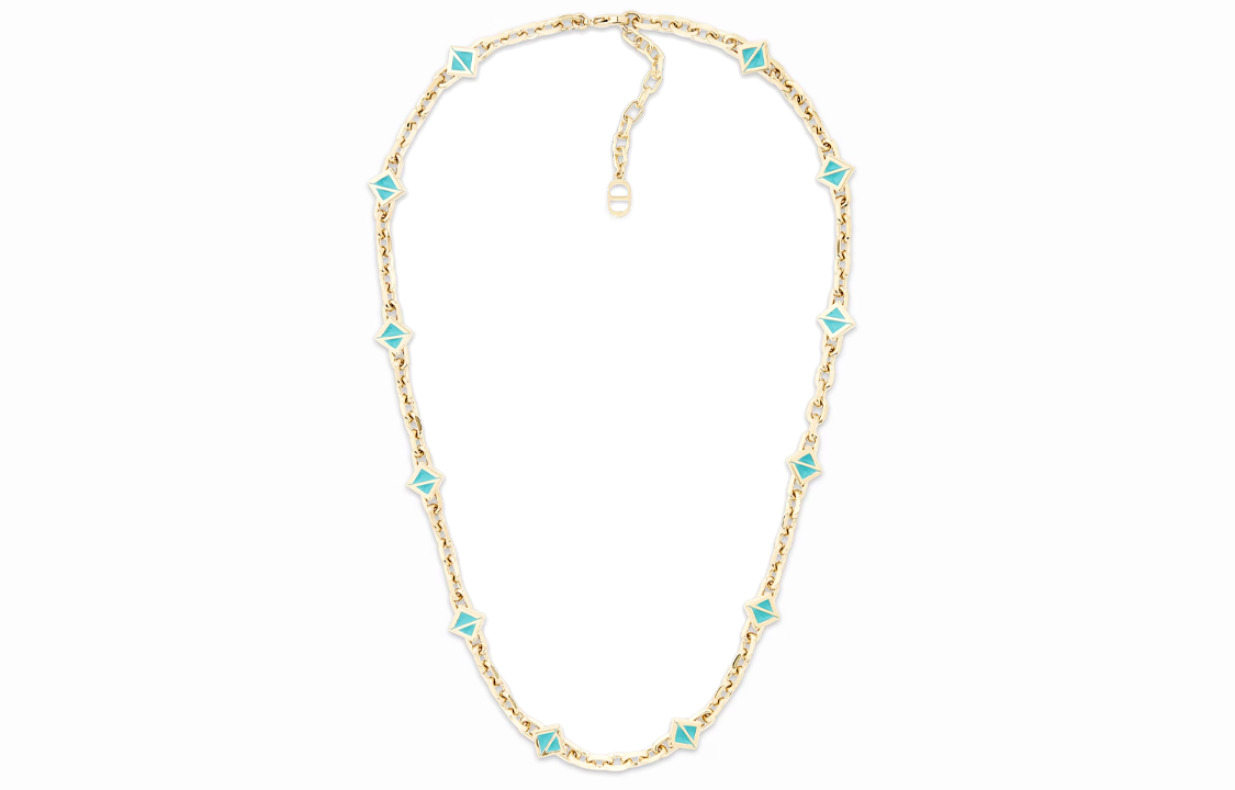 DIOR Gold Necklace with Hollow CD Logo for Men. N2188HOMMT-D822 圖 3