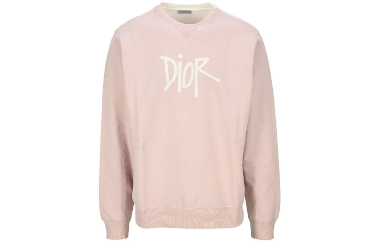 DIOR Graffiti Signature Print Oversized Sweatshirt Pink () 033J604B-0531-400