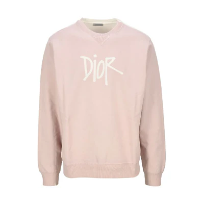 DIOR Graffiti Signature Print Oversized Sweatshirt Pink () 033J604B-0531-400