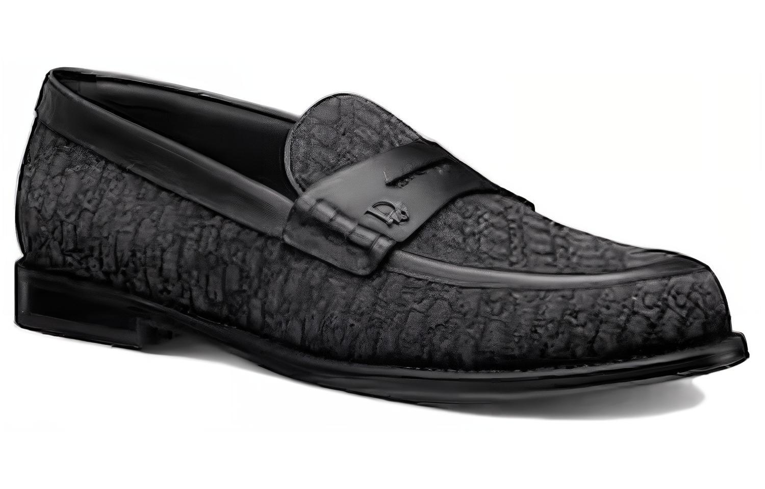 Lookbook Dior Granville Loafer 'Dior Oblique - Hitam' 3LO129ZUJ_H969