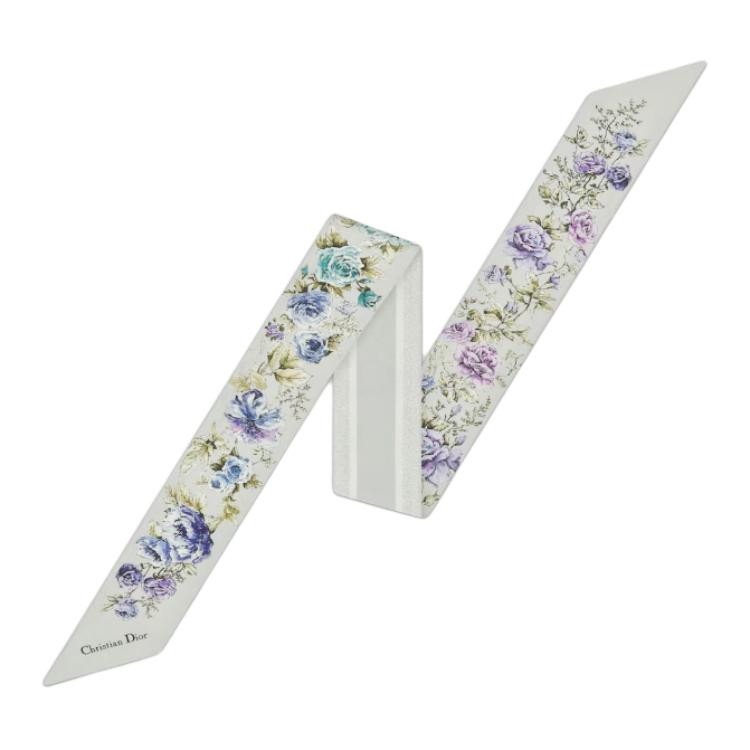 DIOR Granville Mitzah Logo Silk Scarf Unisex Couple Style Multicolor 31GRA106I613C812