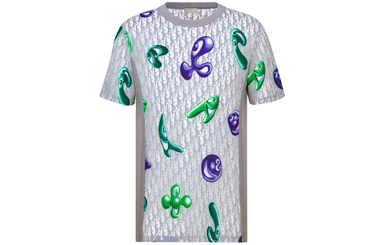 DIOR Graphic Print Loose Fit T-Shirt in Grey - Seasonal New Arrival. 193J653A0703-C885 圖 2