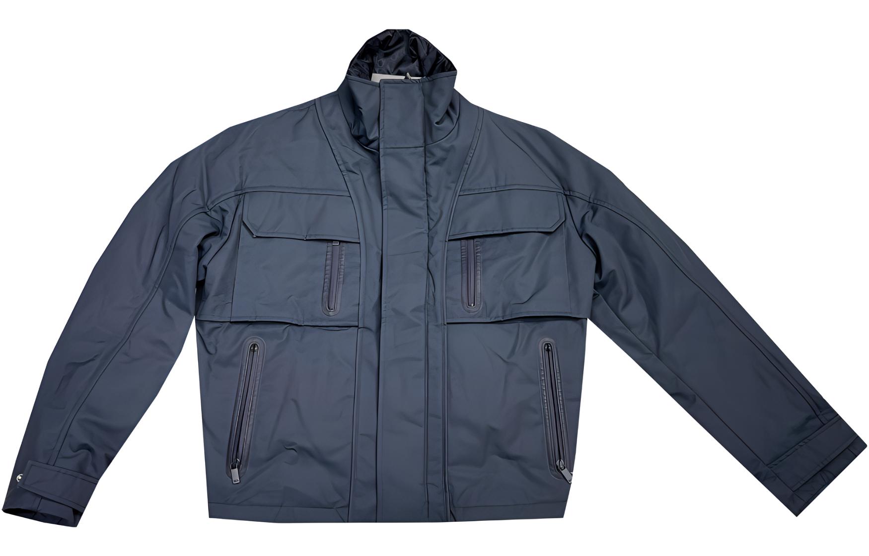 DIOR Gray-Blue Utility Pocket Long-Sleeve Jacket 113C411A4530-c885