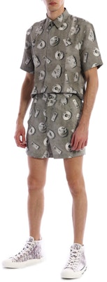 DIOR Gray Logo Print Casual Shorts 023C132A4846-888 Purchase DIOR Gray Logo Print Casual Shorts 023C132A4846-888