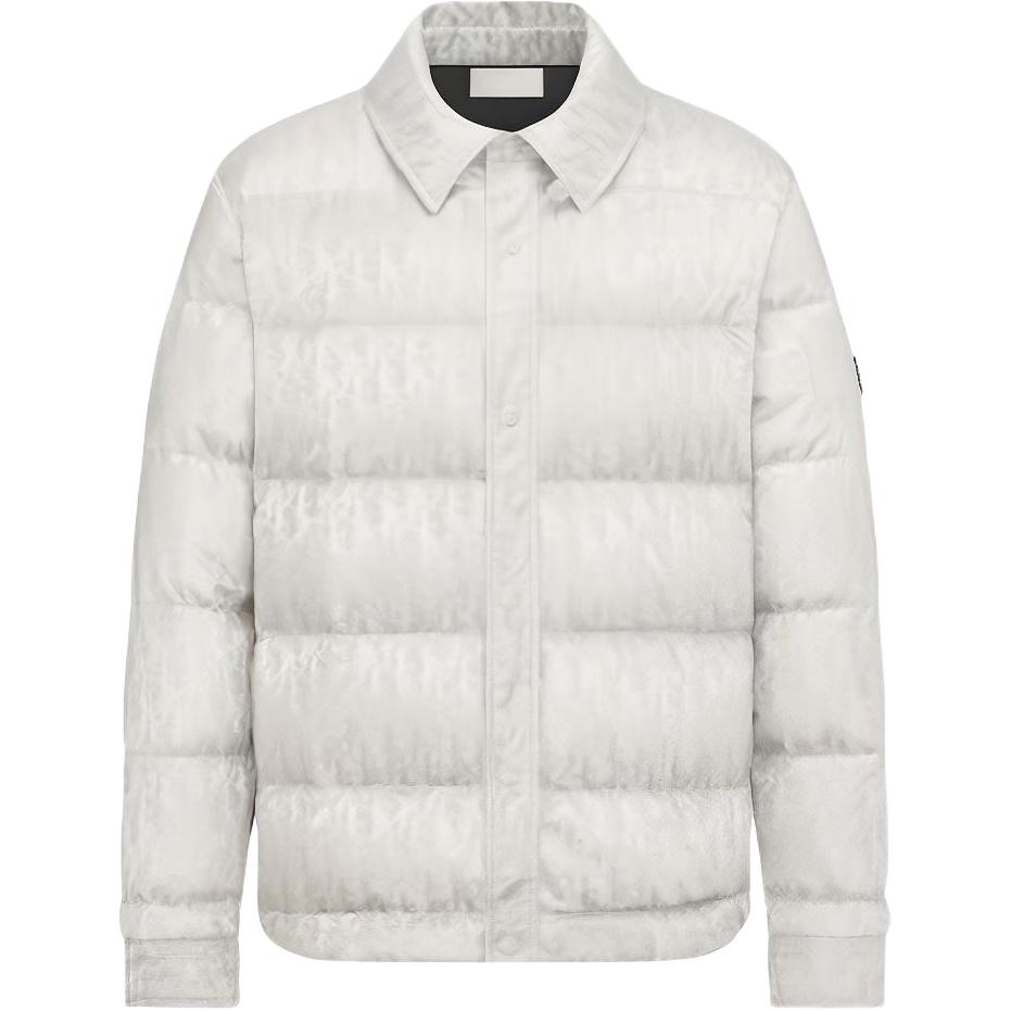 DIOR Gray Monogram Full-Zip Jacket for Men 293C436A4462-889