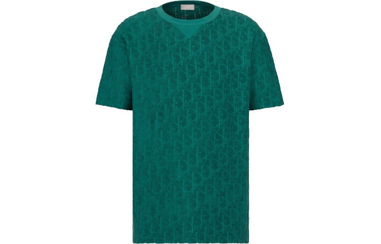 Order ディオール グリーンロゴプリント コットン オーバーサイズ Tシャツ - ショートスリーブ 113J692A0614-C676