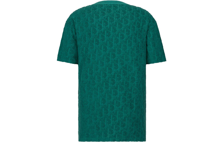 Lookbook ディオール グリーンロゴプリント コットン オーバーサイズ Tシャツ - ショートスリーブ 113J692A0614-C676