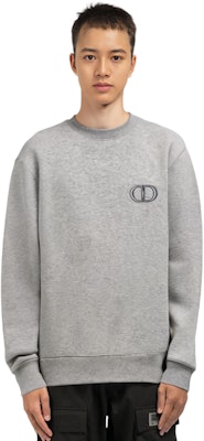 ディオール グレー コットン フリース スウェットシャツ CDアイコン刺繍付き 113J699A0531-C888 Shop ディオール グレー コットン フリース スウェットシャツ CDアイコン刺繍付き 113J699A0531-C888