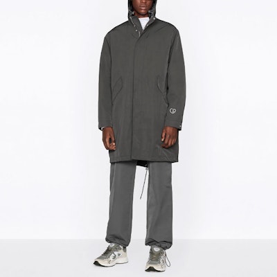 DIOR Grey Embroidered Logo Zip-Up Hoodie Jacket. 033C313G5457-C888 Shop DIOR Grey Embroidered Logo Zip-Up Hoodie Jacket. 033C313G5457-C888