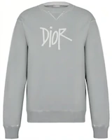 Dior Grey Letter Logo Print Crewneck Sweatshirt Long Sleeve 033J604B0531-C800 Dior Grey Letter Logo Print Crewneck Sweatshirt Long Sleeve 033J604B0531-C800
