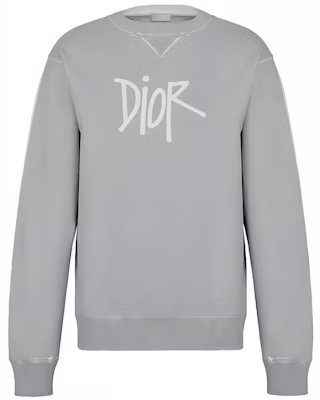 Dior Grey Letter Logo Print Crewneck Sweatshirt Long Sleeve 033J604B0531-C800 Buy Dior Grey Letter Logo Print Crewneck Sweatshirt Long Sleeve 033J604B0531-C800