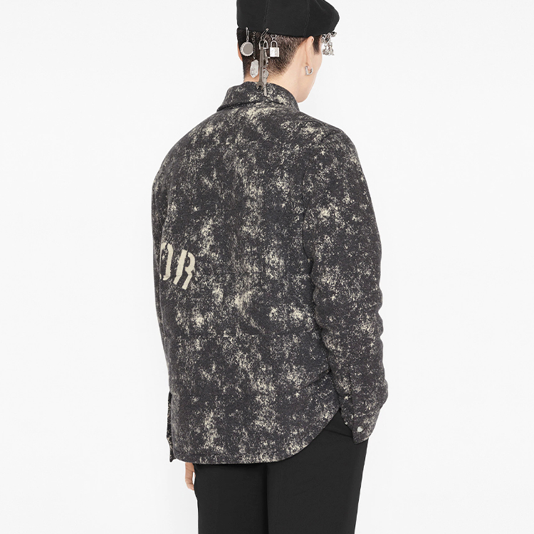 Details for 디올 그레이 퀼팅 클래식 롱 슬리브 셔츠 043J502A0664-C880