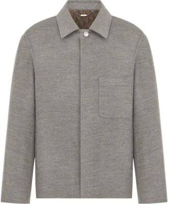 DIOR Grey Solid Color Loose Fit Long Sleeve Jacket 413C209A6264-C888 Buy DIOR Grey Solid Color Loose Fit Long Sleeve Jacket 413C209A6264-C888