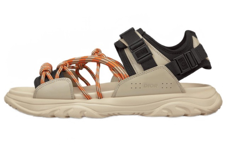 Dior H-Town Sandal Black Natural 3SA108ZON_H162