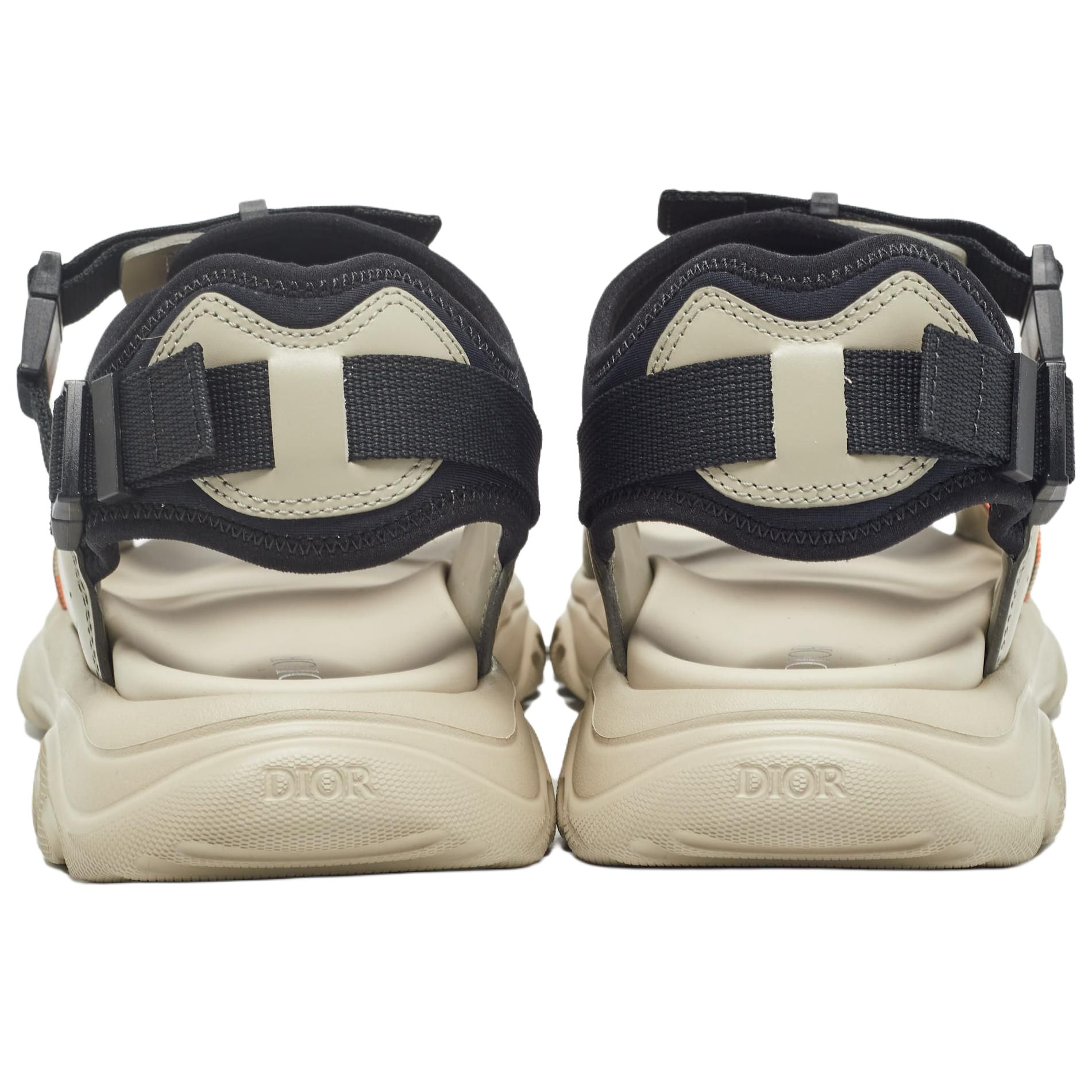 Shop Dior H-Town Sandal Hitam Natural 3SA108ZON_H162