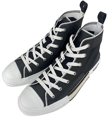 Dior High-Top Lace-Up Round-Toe Sneaker 'Black Leather' 3SU218YRP_900 Buy Dior High-Top Lace-Up Round-Toe Sneaker 'Black Leather' 3SU218YRP_900