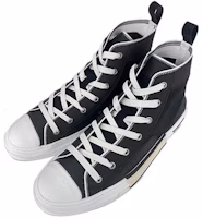 Dior High-Top Lace-Up Round-Toe Sneaker 'Black Leather' 3SU218YRP_900 Dior High-Top Lace-Up Round-Toe Sneaker 'Black Leather' 3SU218YRP_900