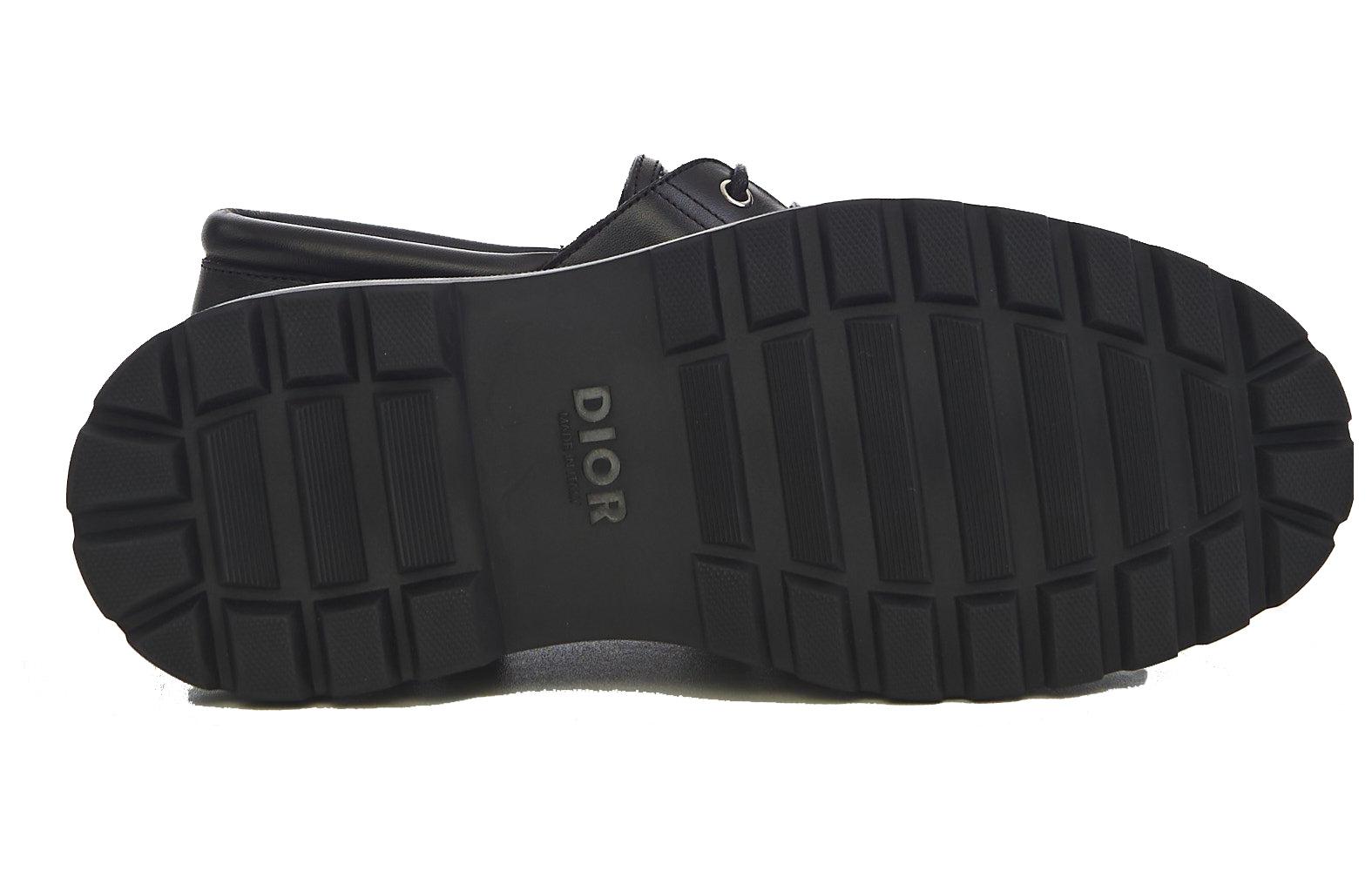 Details for Dior High-Top Smooth Calfskin Embossed Sneakers 'Black' 3DE318ZKD_H961