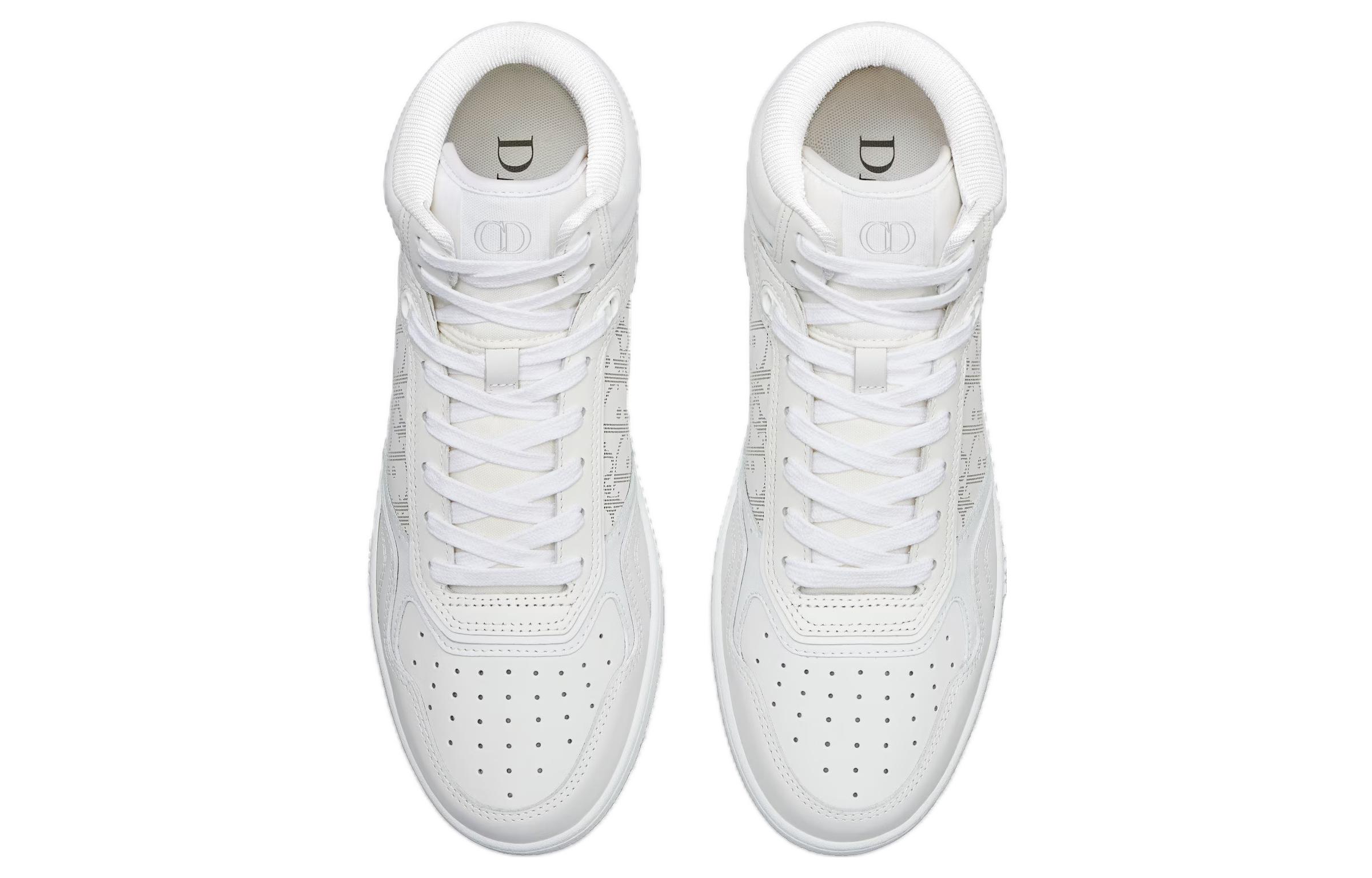 Shop Zapatillas Altas Dior 'Cuero Blanco' 3SH133ZSB_H000