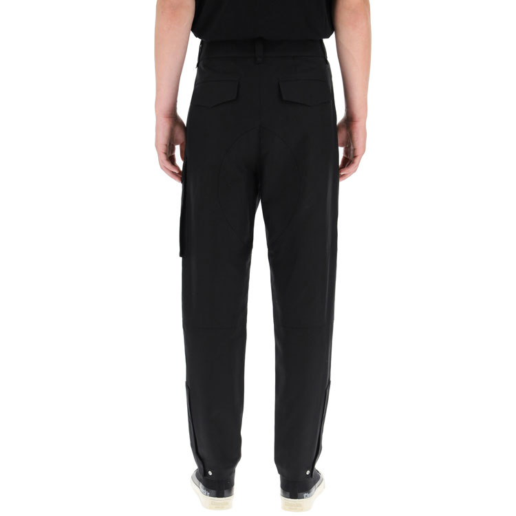 DIOR High-Waist Wide-Leg Casual Cargo Pants Black - New Season Release 193C150A4451-C900 圖 6