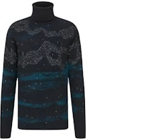 DIOR High Neck Pullover Knit Sweater Multicolor 143M649AT276-985 DIOR High Neck Pullover Knit Sweater Multicolor 143M649AT276-985