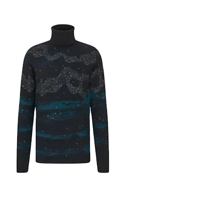 DIOR High Neck Pullover Knit Sweater Multicolor 143M649AT276-985