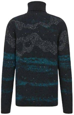DIOR High Neck Pullover Knit Sweater Multicolor 143M649AT276-985 Lookbook DIOR High Neck Pullover Knit Sweater Multicolor 143M649AT276-985