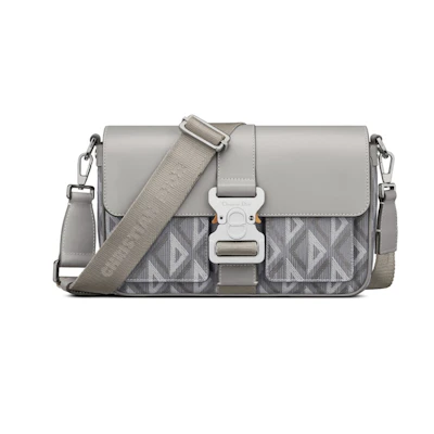 Dior Hit The Road Shoulder Bag Diamond CD Grey