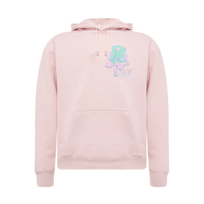 DIOR Homme Pink Cotton Hoodie with Embroidered Patch - Casual Wear 013J605D0531