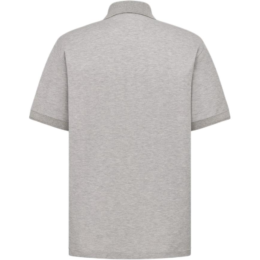 Lookbook DIOR Polo Gris Hombre con Logo Icono y Botones Parciales. 493J832A0869-C888