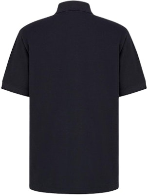 Dior Icon Logo Patch Half-Button Black Short-Sleeve Polo Shirt. 493J832A0869-C585 Lookbook Dior Icon Logo Patch Half-Button Black Short-Sleeve Polo Shirt. 493J832A0869-C585
