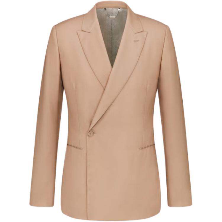 Dior Icons Single-Button Beige Long-Sleeve Jacket for Men 413C214A6240-C100