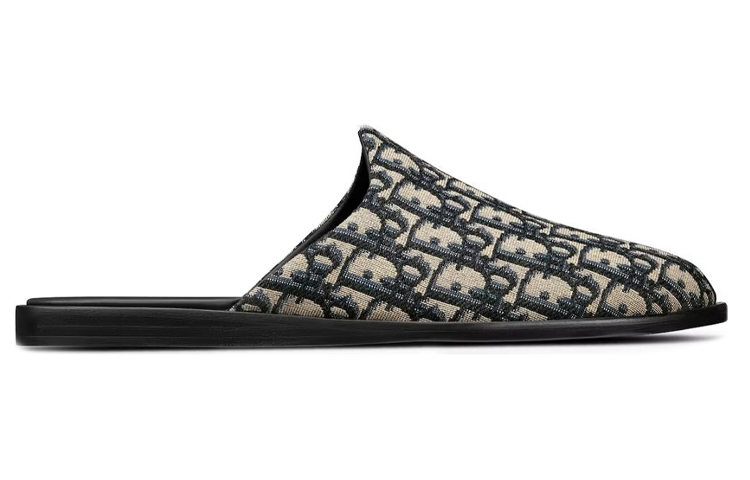 Lookbook Dior Indior Mule 'Dior Oblique - Coklat Hitam' 3SA097ZJU_H961