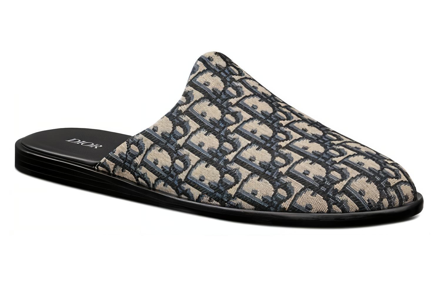 Shop Dior Indior Mule 'Dior Oblique - Coklat Hitam' 3SA097ZJU_H961
