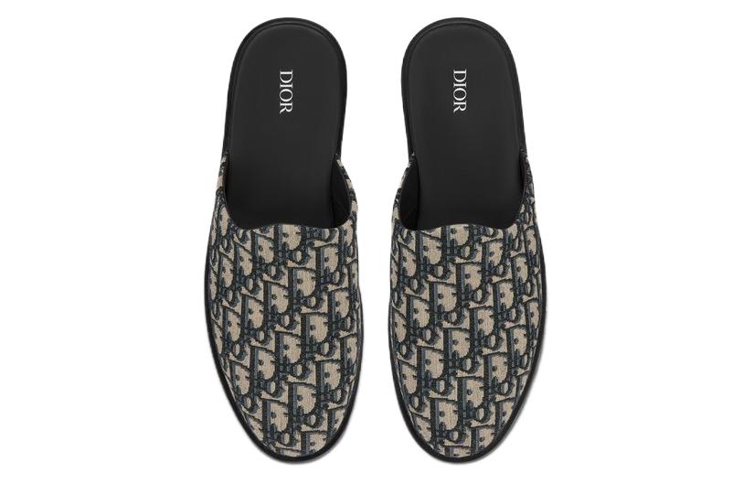 Details for Dior Indior Mule 'Dior Oblique - Coklat Hitam' 3SA097ZJU_H961